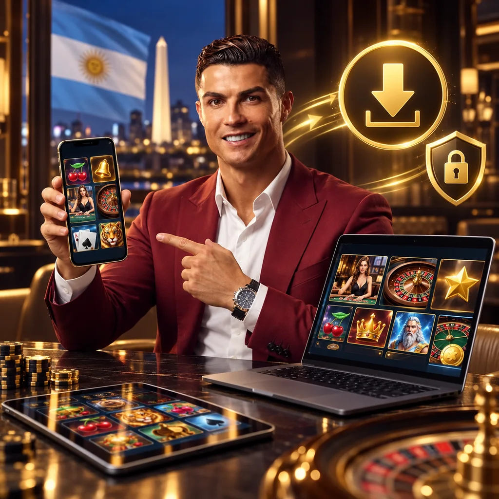 Cristiano Ronaldo y el acceso móvil a Magic365 Argentina
